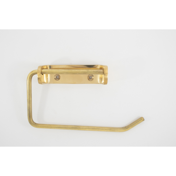 Enkel toiletpapir holder i solid messing