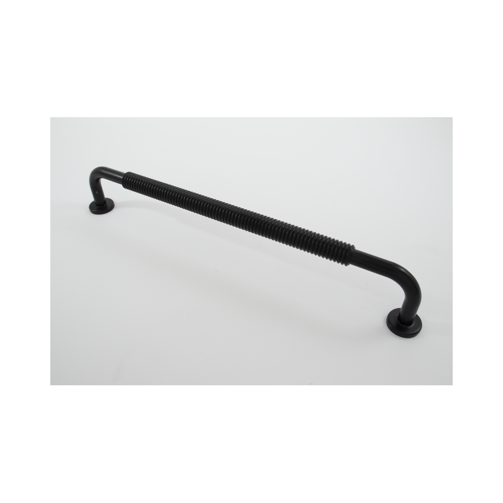 Mat sort greb med riftet midte - 192 mm